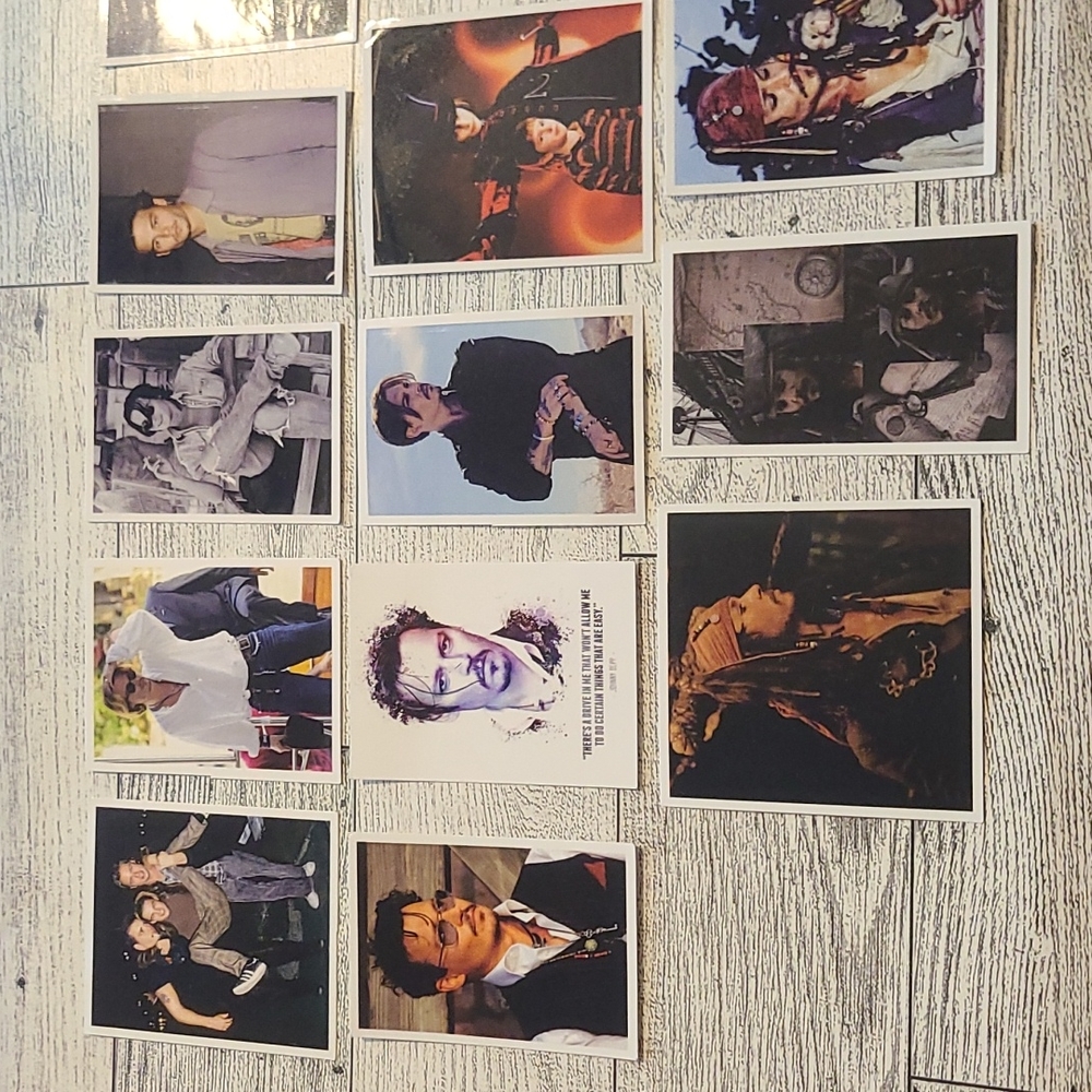 15pc Johnny depp Stickers